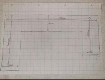 Rustikální dubová linka do U se spotřebiči,6236 - 17
