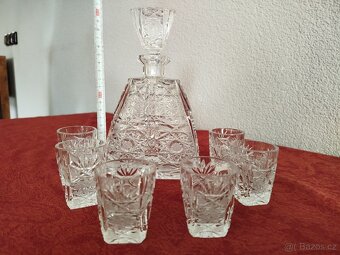 Staré broušené sklo - 17
