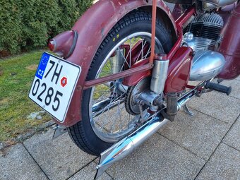 Jawa 350/18 pérák 1951 s TP v patině po rekonstrukci. - 17