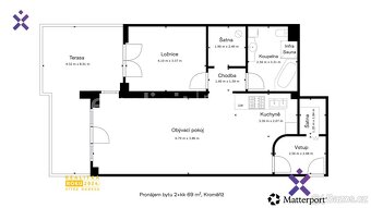 Pronájem bytu 2+kk 69 m², Kroměříž, ev.č. 02484 - 17
