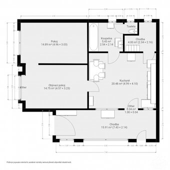 Pronájem bytu 3+kk, 77 m², Tupesy - 17