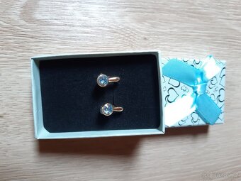 Luxusní pozlacené náušnice - 17