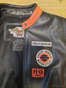 Harley Davidson dámská kožená bunda vel.42 /XL - 17