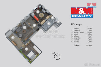 Prodej bytu 3+1, 72 m², Varnsdorf, ul. Mostecká - 17