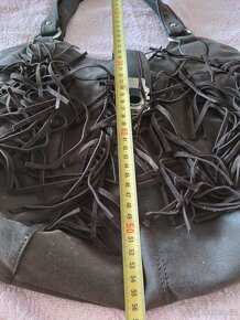 kožená kabelka,vintage kožená taška,menší taška - 17