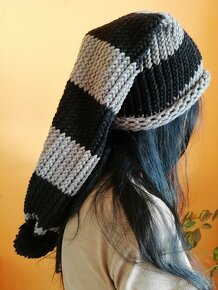 .Nová pletená mega dlouhá čepice - 17