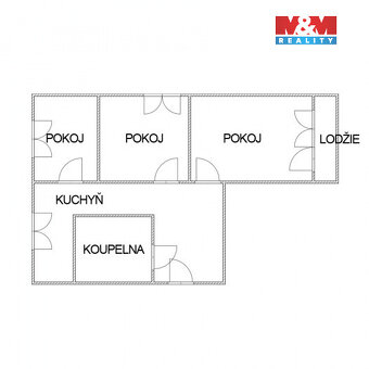 Prodej bytu 3+1, 57 m², Karviná, ul. Sovova - 17