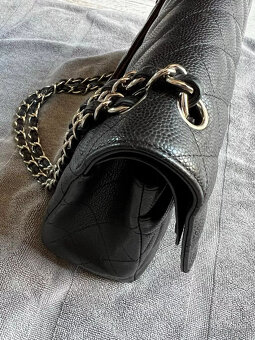 Originální kabelka Chanel Double Flap Classic Bag černá stří - 17