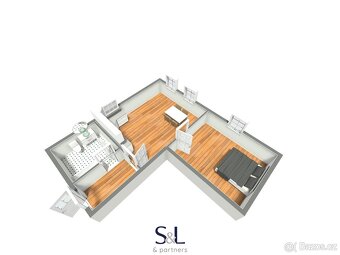 Pronájem bytu 2+kk, 45 m2 - Cvikov I, ev.č. 01165 - 17