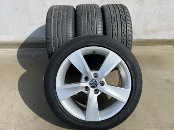 215/45R16 7X16 5X100 ET46 Alu kola ŠKODA RAPID FABIA III - 17