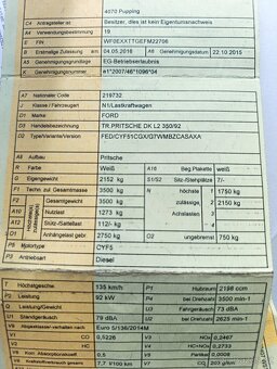 Ford Transit valník 7mist 2016 - 17