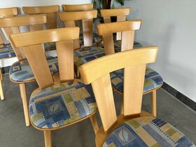 100ks Zánovní bukové židle KASON Restaurační Profi Gastro - 17