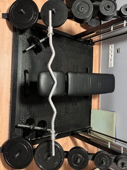 Multipress s horní a střední kladkou + 182kg závaží - 17