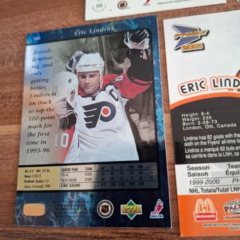 Hokejové karty NHL 90. léta Lindros parkhurst - 17