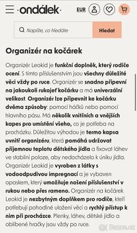 Kočárek/ sporťák Oyster zero Gravity barva Mustard - 17