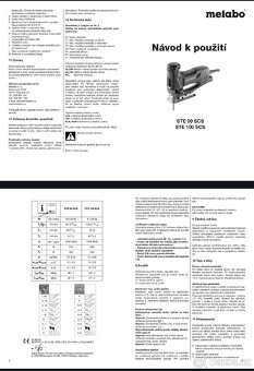 Přímočará pila Metabo STE 90 SCS Quick - 17