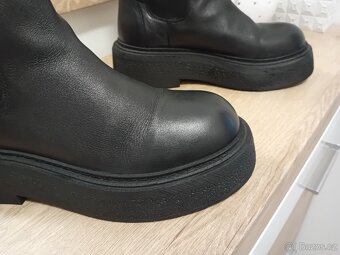 Badura dámské chelsea polokozačky vel. 39 kožené - 17