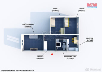 Prodej bytu 3+1, 62 m², Plzeň, ul. Polední - 17