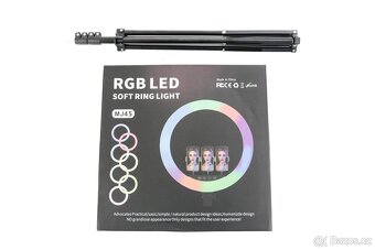 Profesionální RGB LED kruhové světlo 45 cm se stativem - 17