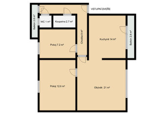 Prostorný byt 3+KK k prodeji Moravské Ostravě, 90 m², balkon - 17