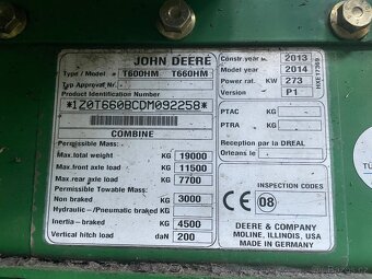 Kombajn JD T660i hilmaster - 17
