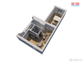 Pronájem bytu 2+kk, 48 m², Plzeň, ul. Korandova - 17
