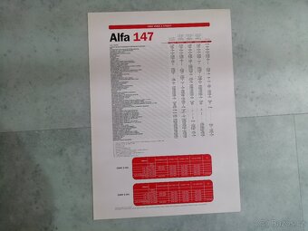 Alfa Romeo 147 CZ katalogy a ceník - doprava v ceně - 17