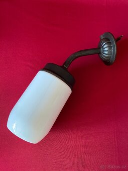 lampa starožitná litinová nástěnná lampa světlo lustr - 17