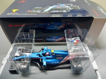 ALPINE A521 ESTEBAN OCON VÍTĚZ GP MAĎARSKA 2021 SPARK 1:18 - 17