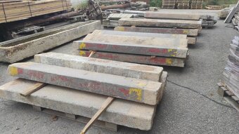 Staré kamenné schody, žulové schody, schod, 20 ks - 17