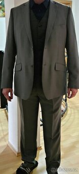 Pánský Oblek XL/XXL 58/50 Kalhoty + sako - 17