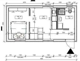 Nový 30 m² moderní domek-plně vybavený, ihned k nastěhování - 17