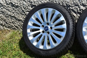 Alu kola 5x108 R17 - originál FORD (zánovní zimní pneu 9 mm) - 17