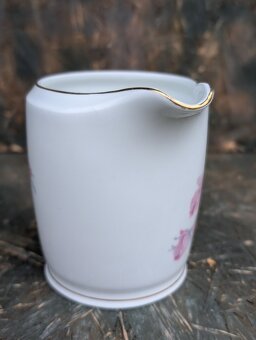 Artdeco konvice a mléčenka,Czecho-Slovakia, růže. - 17