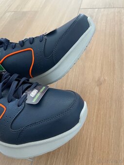 Nové pánské modré letní boty / tenisky zn. Skechers - 17