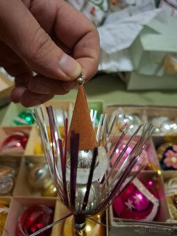 Staré retro originál vánoční ozdoby - 17