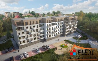 Pronájem bytu 2+kk  s balkónem, 59 m2 a parkovacím stáním v  - 17