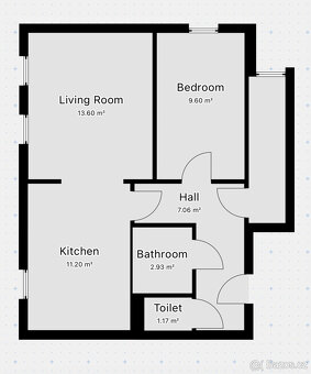 Pronájem bytu 2+kk, U Valu, Nupaky, 19900 Kč/měs, 50 m2 - 17