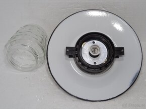 Smaltované nástěnné stropní retro světlo Industrial - 17