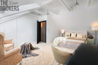 Pronájem luxusního mezonetového bytu, 170 m2, Praha 5, ul. H - 17
