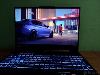 Kovový TuF,Ryzen 7-7435hs-4,5 GHz,RTX-4-Gen-140w-Mux,DDR5,1T - 17