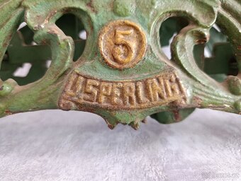 Starožitná figurální litinová váha Draci J.Sperling, r.1936 - 17