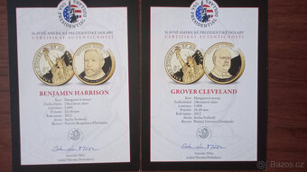 34 prezidentských dolarů – luxusní zlatá sada - 17