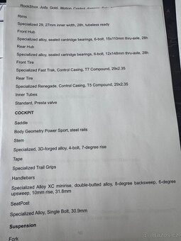 Horské karbonové kolo Specialized Epic Hardtail - 17