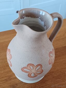 KERAMICKÝ DŽBÁN RUČNĚ DEKOROVANÝ - 17
