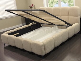 Manželská postel , uplne nový . Bezový  | 180x200 - 17