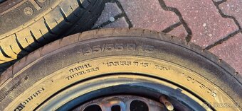 Plechové disky Škoda Fabia 2 5x100 6x15 ET43 195/55r15 letní - 17