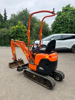 Prodám minibagr Kubota U10 s nulovým přesahem zádě - 17