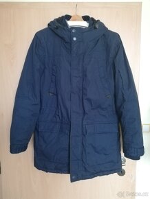 zimní tmavě modrá pánská teplá bunda/kabát zn. FSBN vel. M - 17