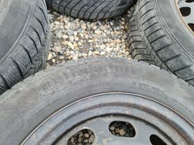 Sada originálníc 16" plechových disků BMW 5x120 + zimní pne - 17